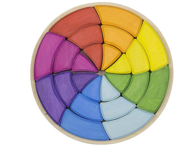 Goethe Color Circle, 24 puzzle pieces-Wooden Blocks-PoppyBabyCo-Acorns & Twigs