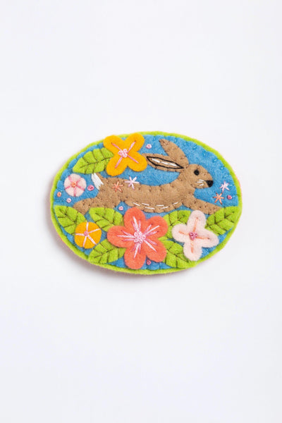 Hare Felt Craft Kit (Brooch)-Felt Craft-Hawthorn Handmade-Acorns & Twigs