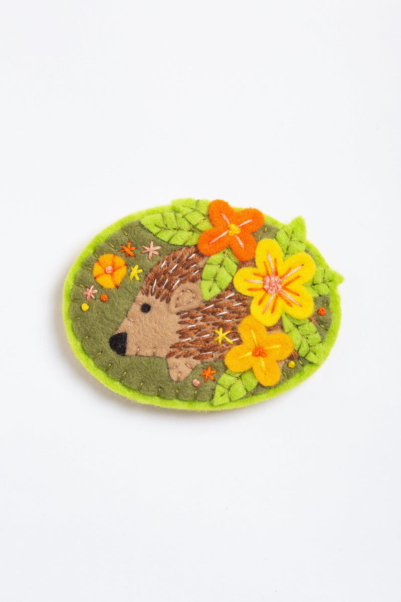 Hedgehog Felt Craft Kit (Brooch)-Felt Craft-Hawthorn Handmade-Acorns & Twigs