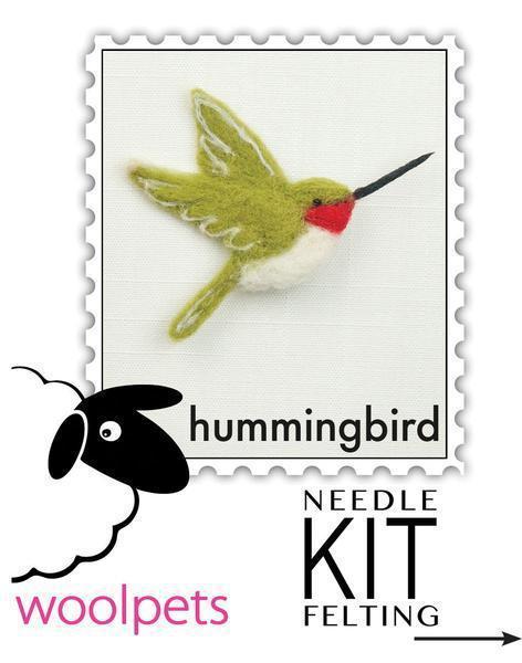 Hummingbird Felting Kit - Bird Pin-Needle Felting-WoolPets-Acorns & Twigs