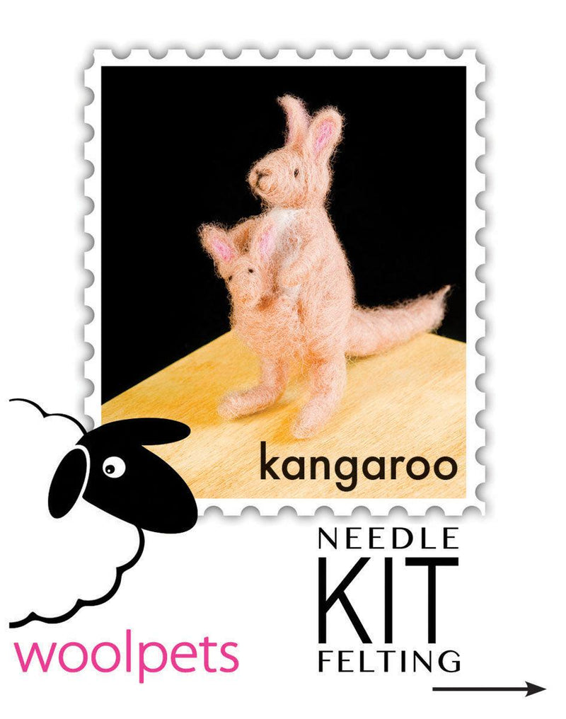 Kangaroo Needle Felting Kit - Intermediate-Needle Felting-WoolPets-Acorns & Twigs