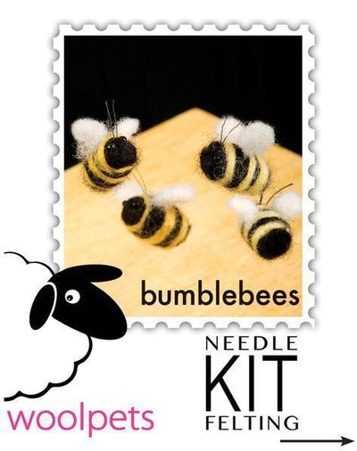 Ladybugs & Bumblebees Needle Felting Kit - Starter Kit-Needle Felting-WoolPets-Acorns & Twigs