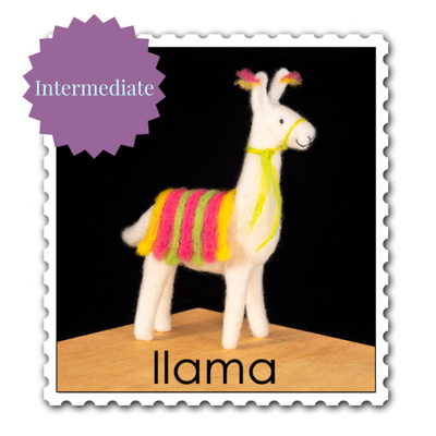 Llama Needle Felting Kit - Intermediate-Needle Felting-WoolPets-Acorns & Twigs