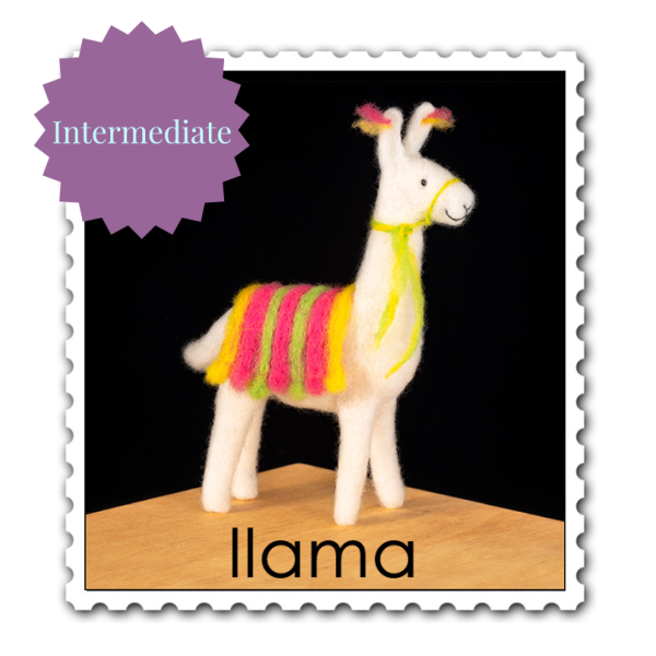 Llama Needle Felting Kit - Intermediate-Needle Felting-WoolPets-Acorns & Twigs