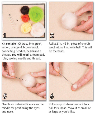 Mermaid Needle Felting Kit - Intermediate-Needle Felting-WoolPets-Acorns & Twigs