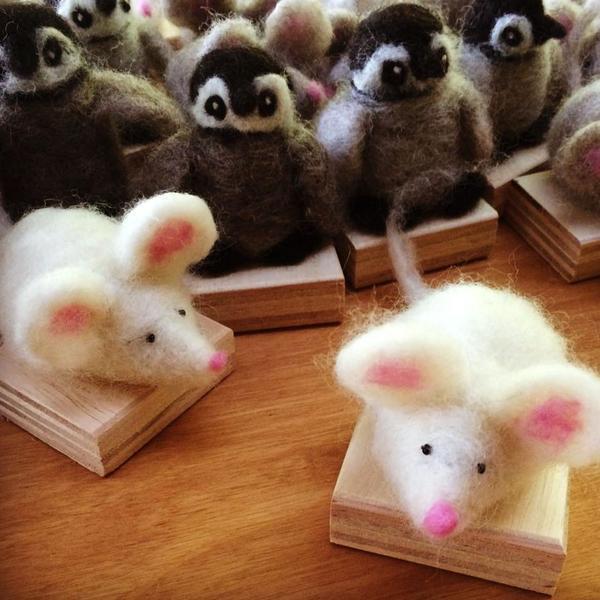 Mice Needle Felting Kit - Starter Kit-Needle Felting-WoolPets-Acorns & Twigs