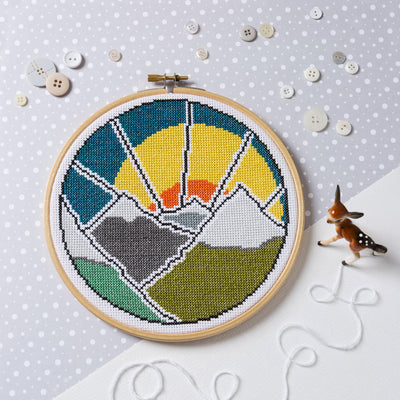 Mountain Adventure Cross Stitch Kit-Cross Stitch-Hawthorn Handmade-Acorns & Twigs