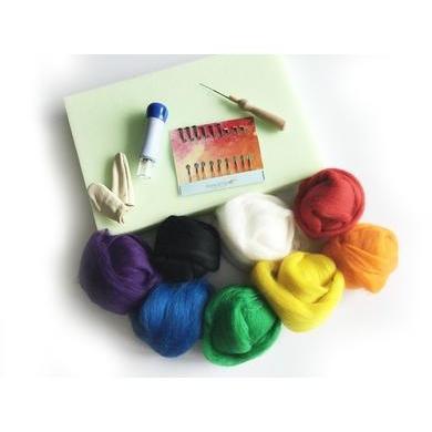 Needle Felting Beginner Kit - Large - Rainbow Colors-Needle Felting-Acorns & Twigs-Acorns & Twigs