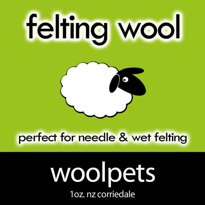 Neutral Corriedale Wool Roving - 6 Pack Assorted-Pre-Packaged Wool Sets-WoolPets-Acorns & Twigs