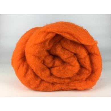 New Zealand Merino - Bright Orange-New Zealand Merino Batt-Acorns & Twigs-Acorns & Twigs