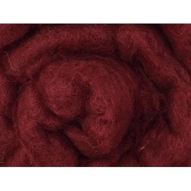 New Zealand Merino - Dark Red-New Zealand Merino Batt-Acorns & Twigs-Acorns & Twigs