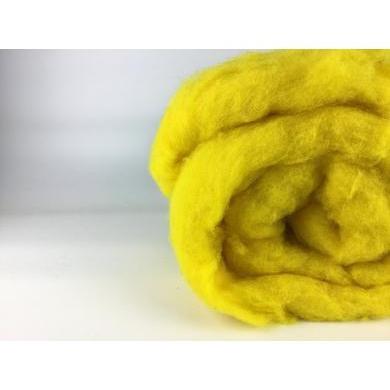 New Zealand Merino - Neon Yellow-New Zealand Merino Batt-Acorns & Twigs-Acorns & Twigs