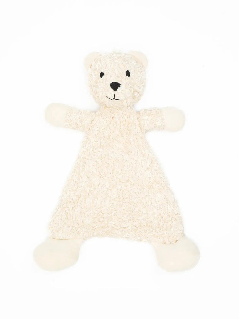 Organic Flat Faux Fur Benny Snuggle Bear Sherpa Toy-Stuffy-Under the Nile-Acorns & Twigs