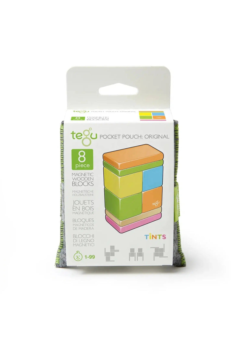 Original Pocket Pouch - Magnetic Wooden Block Set-Wooden blocks-Tegu-Acorns & Twigs