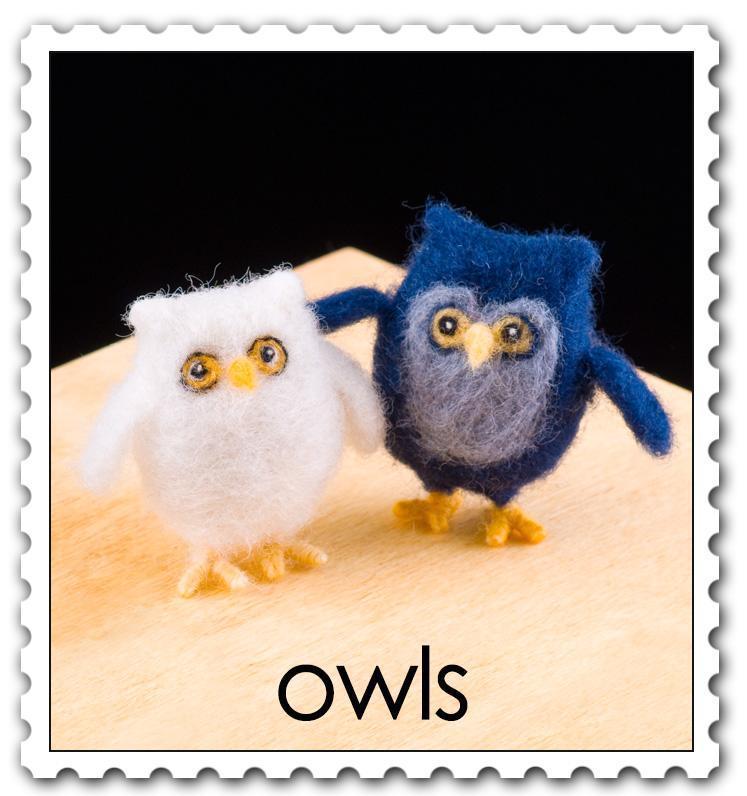 Owl Needle Felting Kit - Intermediate-Needle Felting-WoolPets-Acorns & Twigs