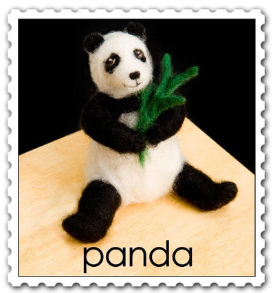 Panda Needle Felting Kit - Intermediate-Needle Felting-WoolPets-Acorns & Twigs