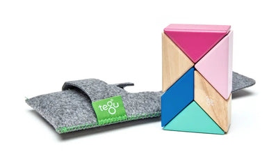 Pocket Pouch Prism - Magnetic Wooden Block Set-Wooden blocks-Tegu-Acorns & Twigs