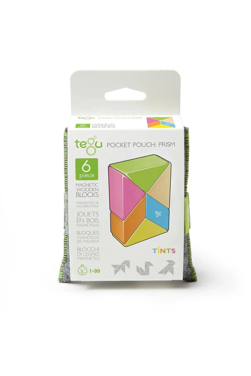 Pocket Pouch Prism - Magnetic Wooden Block Set-Wooden blocks-Tegu-Acorns & Twigs