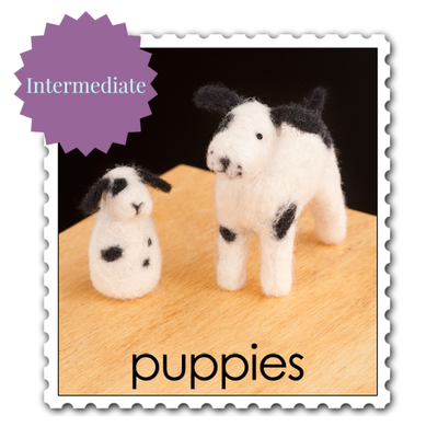 Puppy Needle Felting Kit - Intermediate-Needle Felting-WoolPets-Acorns & Twigs