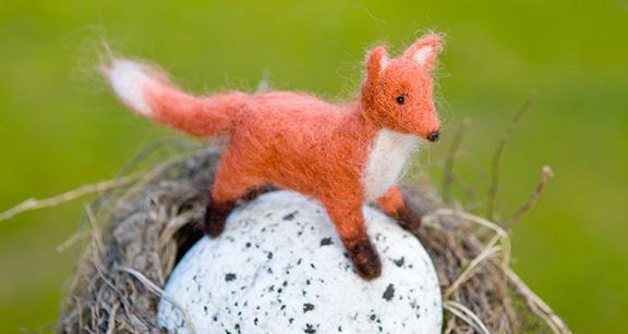 Red Fox Needle Felting Kit - Intermediate-Needle Felting-WoolPets-Acorns & Twigs