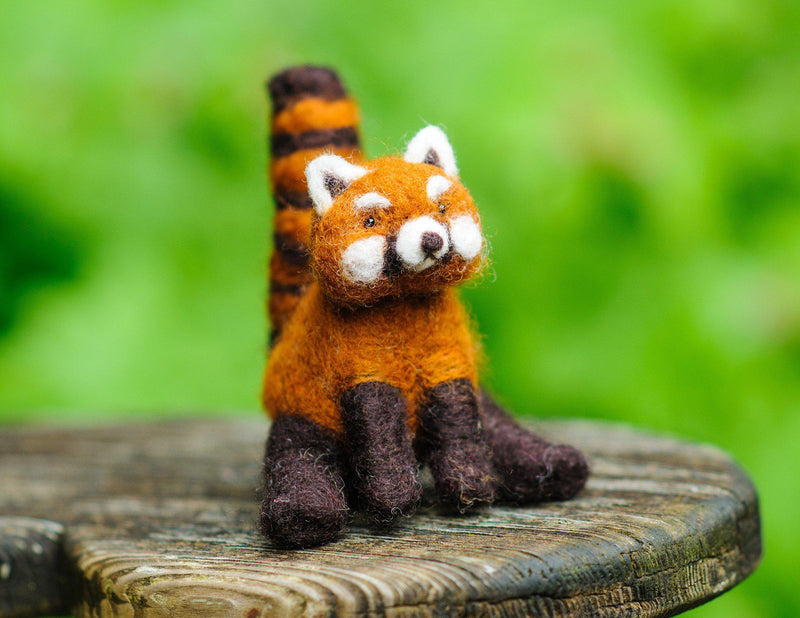 Red Panda Needle Felting Kit - Intermediate-Needle Felting-WoolPets-Acorns & Twigs