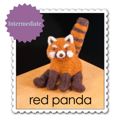 Red Panda Needle Felting Kit - Intermediate-Needle Felting-WoolPets-Acorns & Twigs