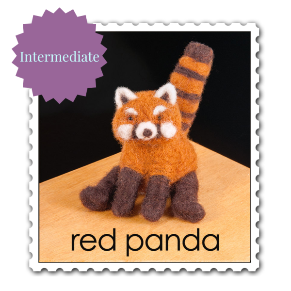 Red Panda Needle Felting Kit - Intermediate-Needle Felting-WoolPets-Acorns & Twigs