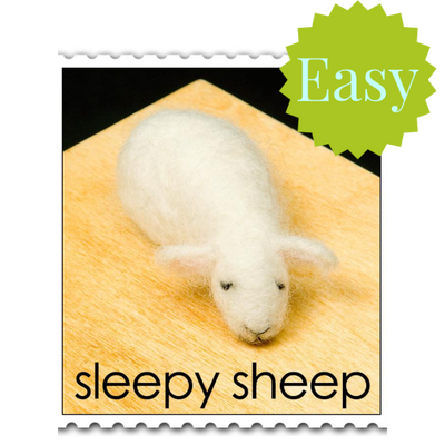 Sleepy Sheep Needle Felting Kit - Starter Kit-Needle Felting-WoolPets-Acorns & Twigs