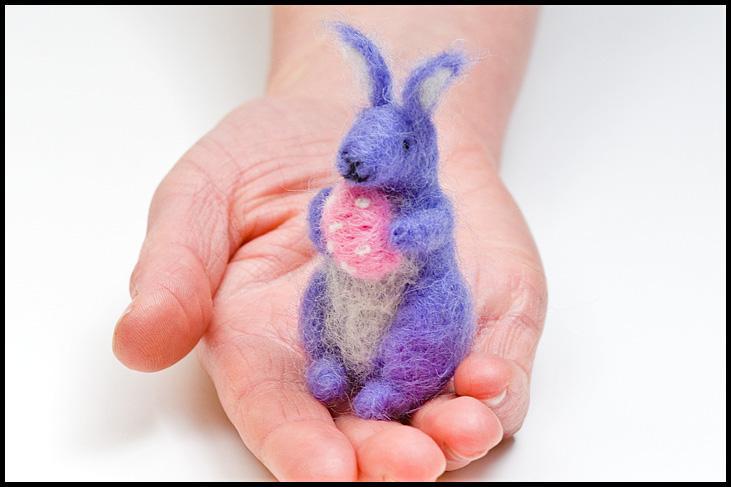 Spring Bunny Needle Felting Kit - Intermediate-Needle Felting-WoolPets-Acorns & Twigs