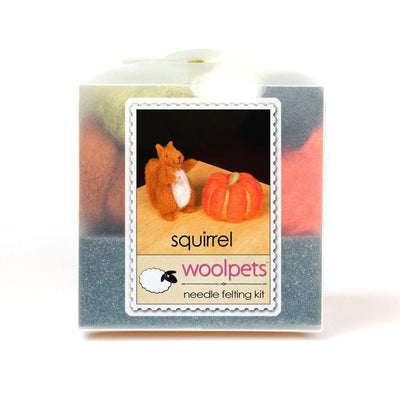 Squirrel Felting Kit - Starter Kit-Needle Felting-WoolPets-Acorns & Twigs