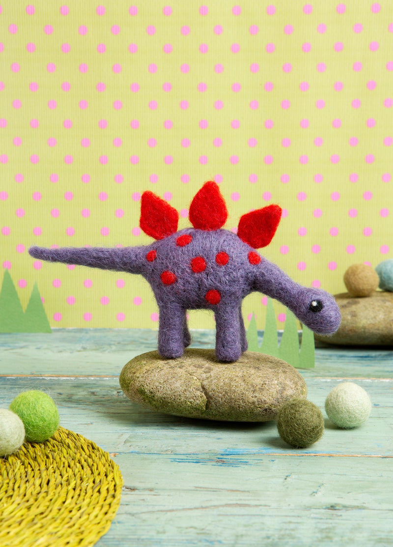 Stegosaurus Mini Needle Felting Kit-Needle Felting-Hawthorn Handmade-Acorns & Twigs