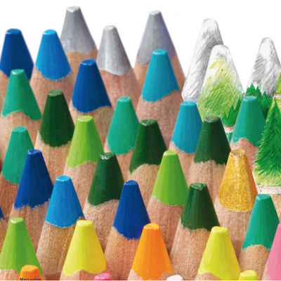 Stockmar Colored Pencils Triangular Assortment 18+1-Colored Pencils-Stockmar-Acorns & Twigs