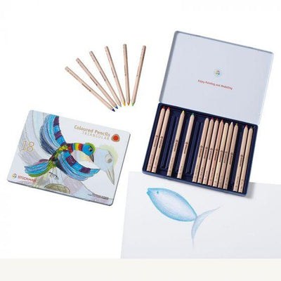 Stockmar Colored Pencils Triangular Assortment 18+1-Colored Pencils-Stockmar-Acorns & Twigs