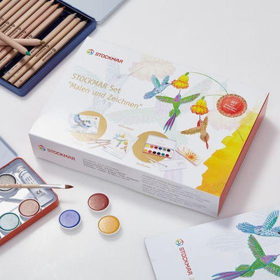 Stockmar Set Painting and Drawing Hexagonal Pencils-Colored Pencils-Stockmar-Acorns & Twigs