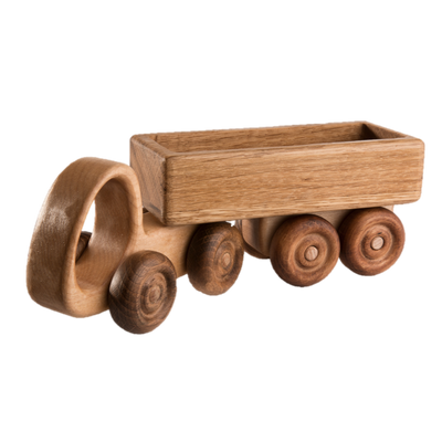 Trailer Truck-Wooden Toy-PoppyBabyCo-Acorns & Twigs