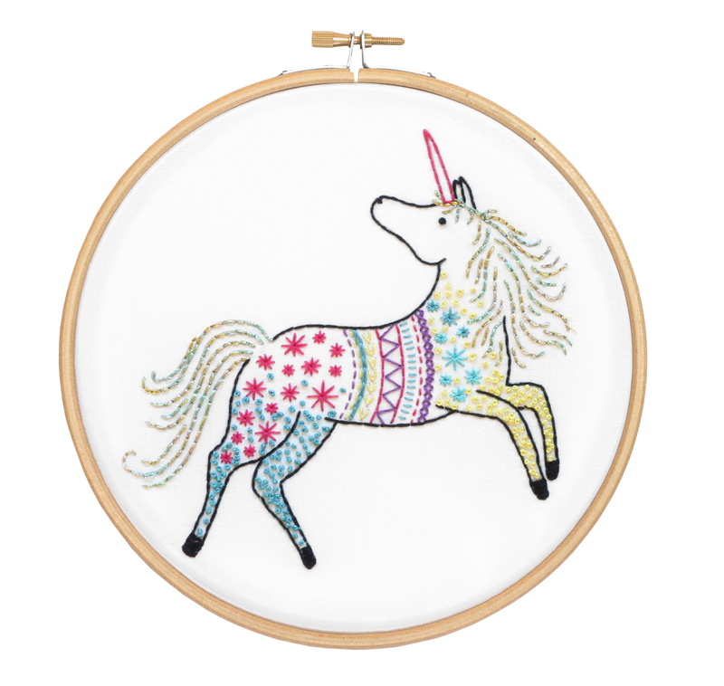 Unicorn Embroidery Kit-Embroidery-Hawthorn Handmade-Acorns & Twigs