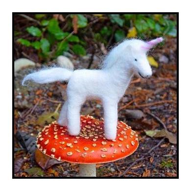 Unicorn Needle Felting Kit - INTERMEDIATE-Needle Felting-WoolPets-Acorns & Twigs