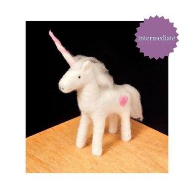 Unicorn Needle Felting Kit - INTERMEDIATE-Needle Felting-WoolPets-Acorns & Twigs