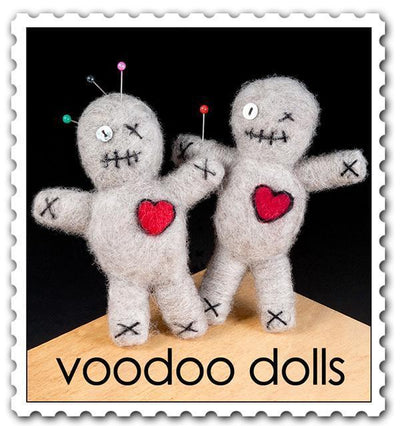 Voodoo Dolls Needle Felting Kit - EASY-Needle Felting-WoolPets-Acorns & Twigs