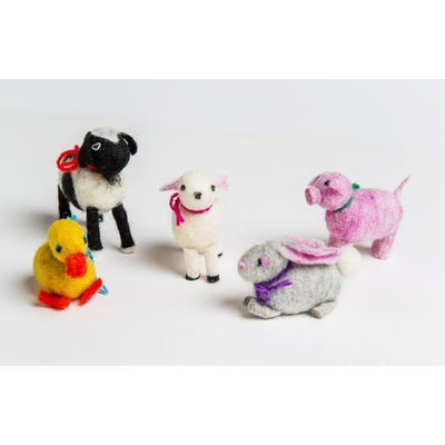 Wet Felted Farm Animal Kit by Friendly Loom™-Wet Felting-Friendly Loom-Acorns & Twigs