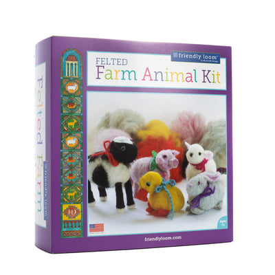 Wet Felted Farm Animal Kit by Friendly Loom™-Wet Felting-Friendly Loom-Acorns & Twigs