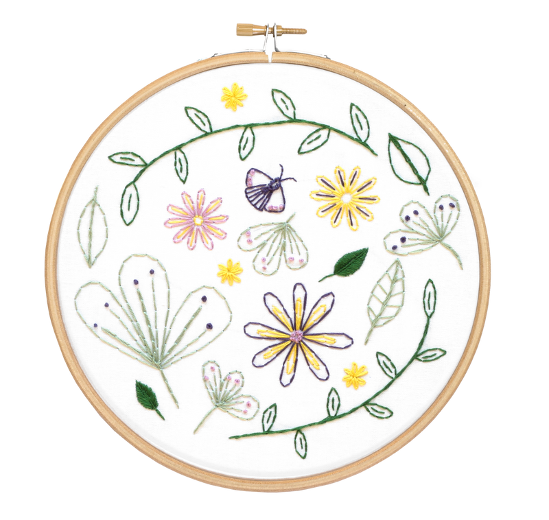 Wildflower Meadow Embroidery Kit-Embroidery-Hawthorn Handmade-Acorns & Twigs