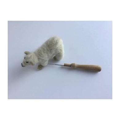 Wooden Felting Needle Holder for one single needle-Needle Felting-Acorns & Twigs-Acorns & Twigs